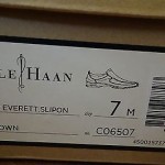 NEW COLE HAAN AIR EVERETT SOFT BROWN LEATHER SLIP ON SIZE – 7M – C06507 – NIB