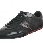 Hugo Boss Red Men’s Tartios Sneakers In Black (50261212-001)