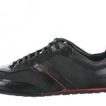 Hugo Boss Red Men’s Tartios Sneakers In Black (50261212-001)