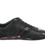 Hugo Boss Red Men’s Tartios Sneakers In Black (50261212-001)