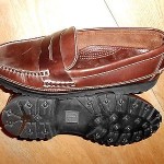 Cole Haan Mens Slip On Shoes Brown Leather Upper Size 10.5D