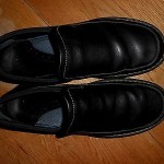 Clarks Mens Slip On Shoes Black Leather Upper Size 13M