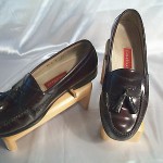 MEN’S COLE HAAN TASSLE LOAFER SLIP ONS SHOES DARK BURGUNDY SIZE 8.5 WIDTH E