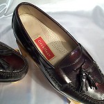 MEN’S COLE HAAN TASSLE LOAFER SLIP ONS SHOES DARK BURGUNDY SIZE 8.5 WIDTH E