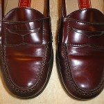 COLE HAAN MENS CITY CORDOVAN BROWN LEATHER PENNY LOAFERS SIZE 8.5 D