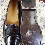 COLE HAAN Burgundy Penny Loafers Shoes Size 13 E