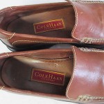 COLE HAAN COUNTRY NIKE AIR Men’s Cognac Leather Slip On Loafers Shoes Sz 9 M