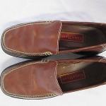 COLE HAAN COUNTRY NIKE AIR Men’s Cognac Leather Slip On Loafers Shoes Sz 9 M