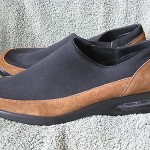 New COLE HAAN Nike Air Black/Brown Suede slip on casual shoe Men 9.5 MED Nice
