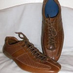 COLE HAAN ~ MENS BROWN LEATHER OXFORDS~ 8-1/2 M