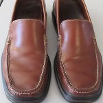 Men’s Cole Haan Nike Air brown leather casual loafers slip on shoes sz 9.5M Wow!