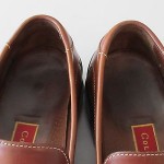 Men’s Cole Haan Nike Air brown leather casual loafers slip on shoes sz 9.5M Wow!