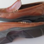 Men’s Cole Haan Nike Air brown leather casual loafers slip on shoes sz 9.5M Wow!