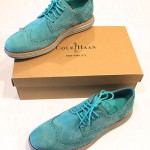 New Cole Haan – Mens LunarGrand Wing Tip – Poolside Blue