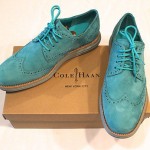 New Cole Haan – Mens LunarGrand Wing Tip – Poolside Blue