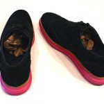 New Cole Haan – Mens LunarGrand Wing Tip – Black Suede