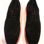 New Cole Haan – Mens LunarGrand Wing Tip – Black Suede