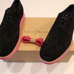 New Cole Haan – Mens LunarGrand Wing Tip – Black Suede