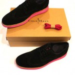 New Cole Haan – Mens LunarGrand Wing Tip – Black Suede