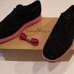 New Cole Haan – Mens LunarGrand Wing Tip – Black Suede