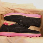 New Cole Haan – Mens LunarGrand Wing Tip – Black Suede