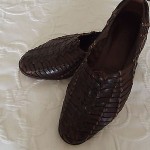 COLE HAAN RESORT MENS SHOES SANDALS WOVEN LOAFERS SLIP-ONS BROWN 9.5