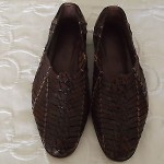 COLE HAAN RESORT MENS SHOES SANDALS WOVEN LOAFERS SLIP-ONS BROWN 9.5