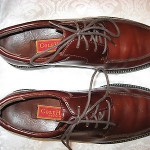 COLE HAAN Men SHOES Split Toe Brown Leather Waterproof Casual Oxfords, Sz. 10.5M