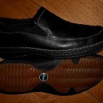 Clarks Mens Slip On Shoes Black Leather Upper Size 13M