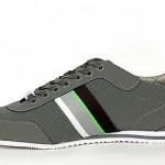 Hugo Boss Green Men’s Sneakers Victoire Station Grey 50261694 030 New Authentic