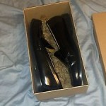 Cole Haan Men’s 9 D Black Leather Pinch Penny Loafers Shoes 03503