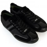 Hugo Boss Green Men’s Sneakers Stiven Black 50247608 001 New With Box Authentic