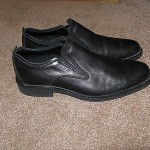 COLE HAAN NIKE AIR BLACK LOAFER SHOES SZ 8.5 FREE SH