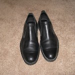 COLE HAAN NIKE AIR BLACK LOAFER SHOES SZ 8.5 FREE SH