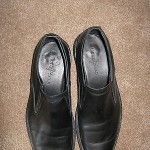 COLE HAAN NIKE AIR BLACK LOAFER SHOES SZ 8.5 FREE SH
