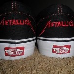 metallica “Kill ‘em all” slip on VANS