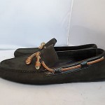 Cole Haan Nike Mens Black Leather Air Grant Loafers Driving Mocs Moccasins 10 M