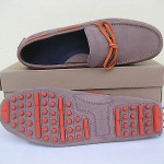 Cole Haan Mens Shoes $148 NEW Air Grant Driver Ginger Taupe Suede Orange 11 M