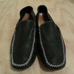 Cole Haan Slip on Loafer Flat Black Leather Driving Shoes 10.5 M