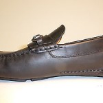 Cole Haan Black leather slip on moccasins  with buckles size 9.5M