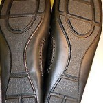 Cole Haan Black leather slip on moccasins  with buckles size 9.5M