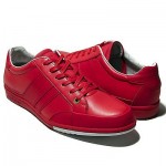 $225 Hugo Boss “GREEN” Eldoros Sneakers Mens Red Shoes 10 43 Trainers 9 .5 Kicks