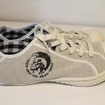 DIESEL #93243 “Rodby” *NEW* Mens 13 47 Cotton Canvas Sneakers Casual Shoes ~k