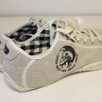 DIESEL #93243 “Rodby” *NEW* Mens 13 47 Cotton Canvas Sneakers Casual Shoes ~k