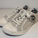 DIESEL #93243 “Rodby” *NEW* Mens 13 47 Cotton Canvas Sneakers Casual Shoes ~k