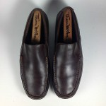 Cole Haan Loafers Slip On US 9M Vietnam Brown Leather Mens Shoes