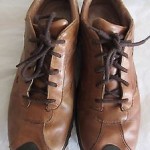 Diesel Mens Shoes  e Brown Leather Casual Sneakers Size 9.5