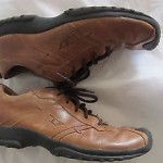 Diesel Mens Shoes  e Brown Leather Casual Sneakers Size 9.5