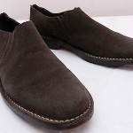 Mens 10.5 COLE HAAN Country Brown Suede Slip On Casual Dress Loafers Shoes