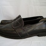 Mens Cole Haan Country Black Leather Penny Loafers 9.5 Driving Shoes